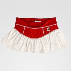 NUYU NCAA Iowa State Cyclones Ruffle Skort Crimson Size XL